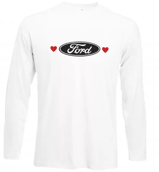 Лонгслів Ford logo heart Білий фото