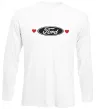 Лонгслів Ford logo heart Білий Лонгслів Ford logo heart Білий фото