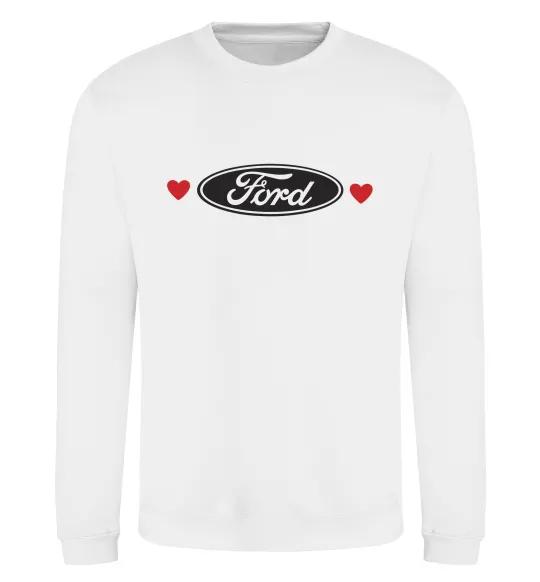 Світшот Ford logo heart Білий фото