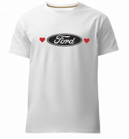 Чоловіча преміум футболка Ford logo heart
