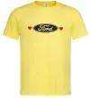 Чоловіча футболка Ford logo heart Лимонний фото