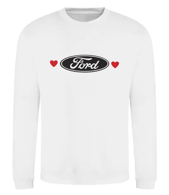 Свитшот Ford logo heart Белый фото