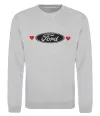 Свитшот Ford logo heart Серый меланж фото