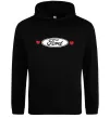 Жіноча толстовка (худі) Ford logo heart Чорний Жіноча толстовка (худі) Ford logo heart Чорний фото