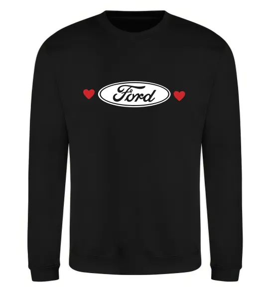 Світшот Ford logo heart Чорний фото