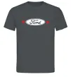 Чоловіча футболка Ford logo heart Графіт фото