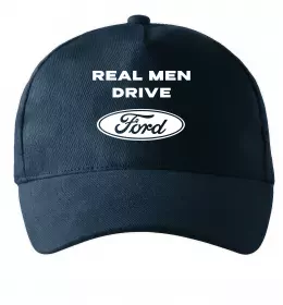 Кепка Real men drive Ford Темно-синий фото