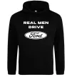 Мужская толстовка (худи) Real men drive Ford Черный Мужская толстовка (худи) Real men drive Ford Черный фото