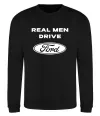 Свитшот Real men drive Ford Черный фото