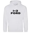 Жіноча толстовка (худі) I <3 Ford Сірий меланж фото