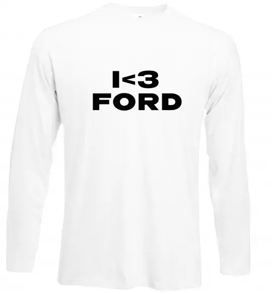 Лонгслів I <3 Ford Білий фото