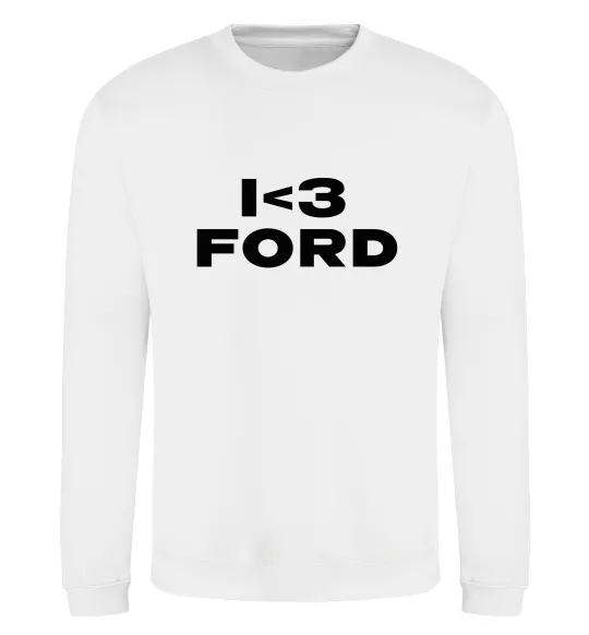 Свитшот I <3 Ford Белый фото