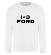 Свитшот I <3 Ford Белый фото