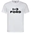 Мужская футболка I <3 Ford Белый фото