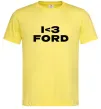 Мужская футболка I <3 Ford Лимонный фото