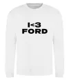 Світшот I <3 Ford Білий Світшот I <3 Ford Білий фото