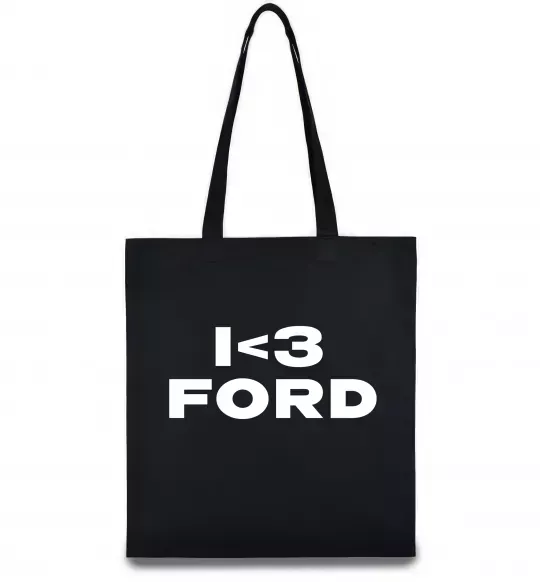 Еко-сумка I <3 Ford Чорний фото
