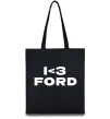 Еко-сумка I <3 Ford Чорний фото