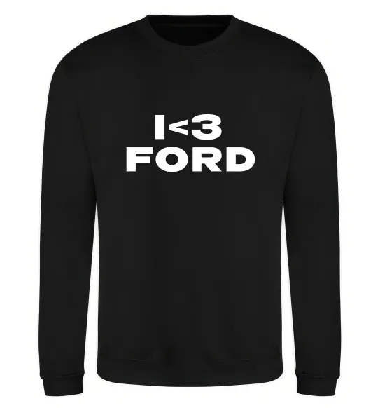 Свитшот I <3 Ford Черный фото
