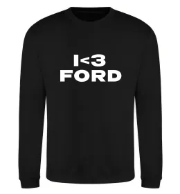 Свитшот I <3 Ford Черный фото