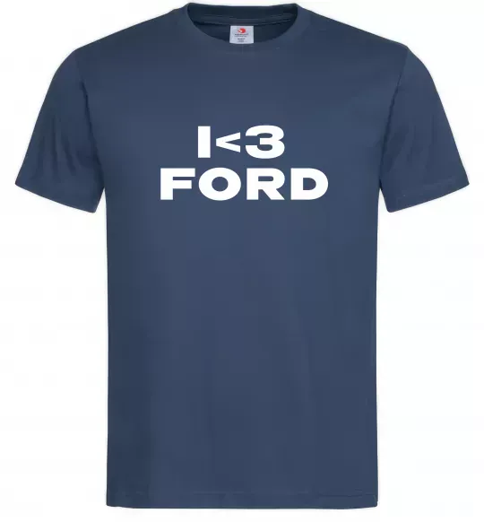 Мужская футболка I <3 Ford Темно-синий фото