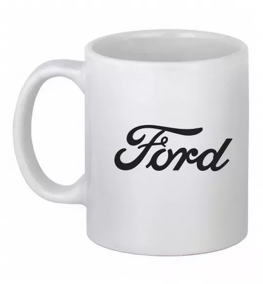 Чашка керамічна Ford назва Білий фото