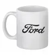 Чашка керамічна Ford назва Білий фото