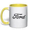 Чашка с цветной ручкой Ford назва Солнечно желтый фото