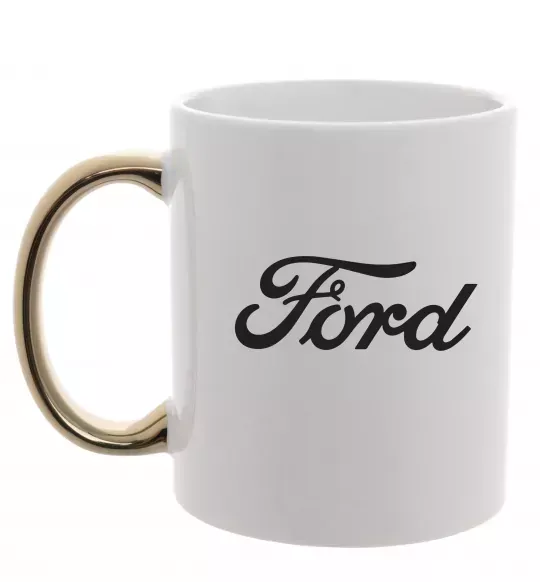 Чашка с цветной ручкой Ford назва Золото фото