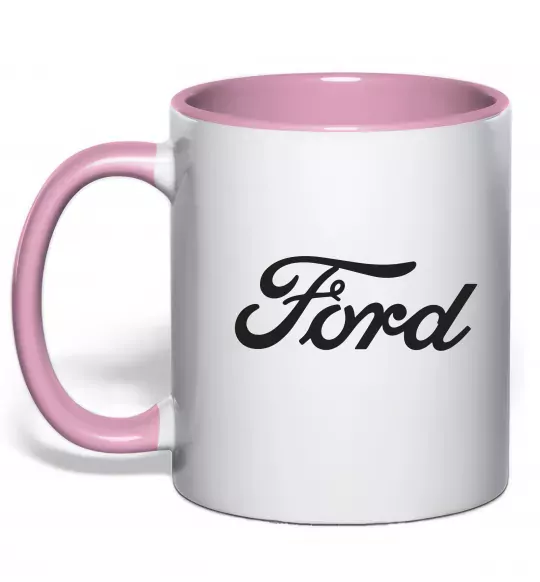 Чашка с цветной ручкой Ford назва Нежно розовый фото
