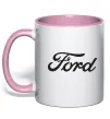 Чашка с цветной ручкой Ford назва Нежно розовый фото