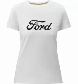 Женская премиум футболка I Love Ford Белый фото