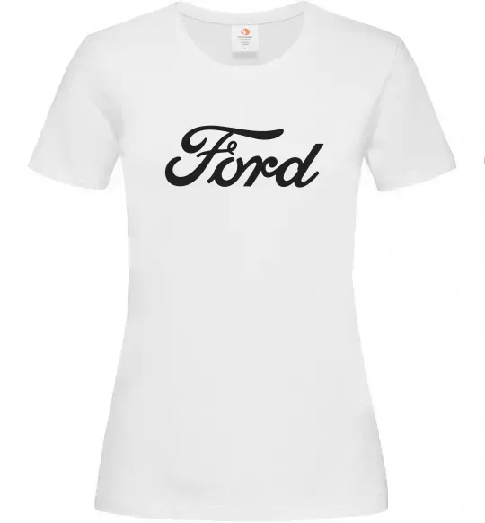 Жіноча футболка Ford назва Білий фото