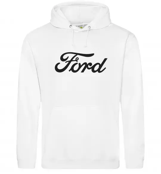 Мужская толстовка (худи) Ford назва Белый фото