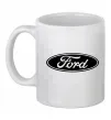 Чашка керамічна Ford logo Білий фото