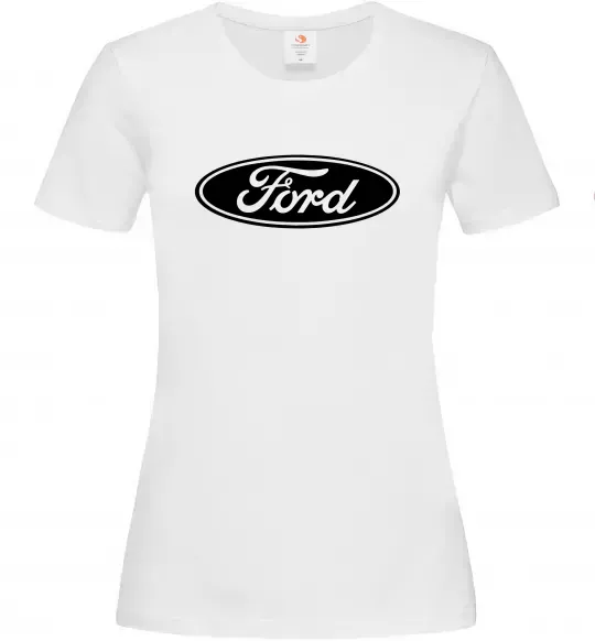 Жіноча футболка Ford logo Білий фото