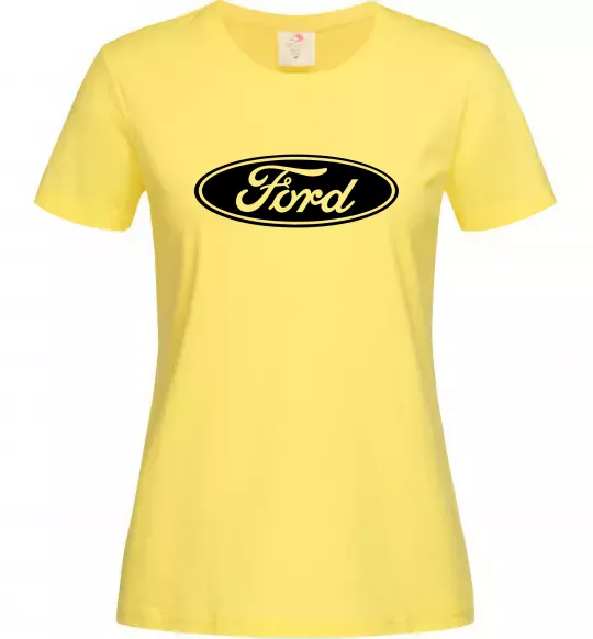 Жіноча футболка Ford logo Лимонний фото