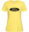 Жіноча футболка Ford logo Лимонний фото