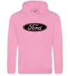 Мужская толстовка (худи) Ford logo Розовый фото