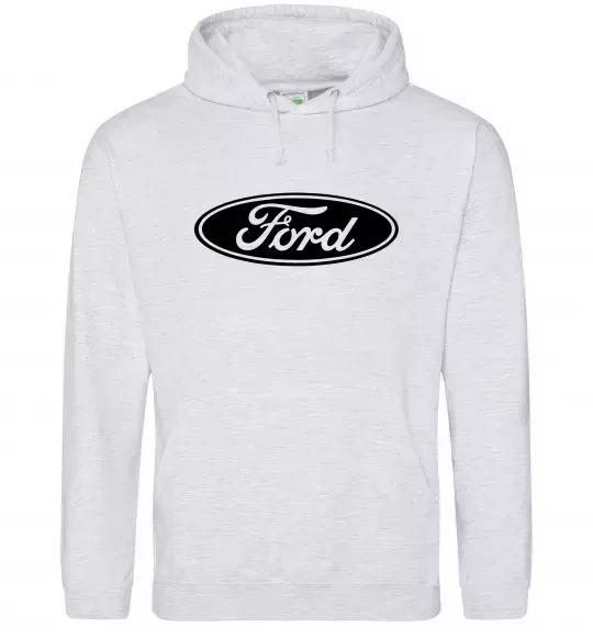 Женская толстовка (худи) Ford logo Серый меланж фото