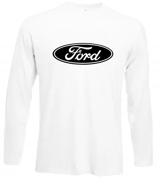 Лонгслив Ford logo Белый фото