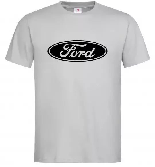 Мужская футболка Ford logo Серый фото