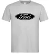 Мужская футболка Ford logo Серый фото