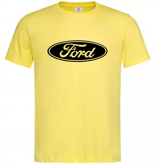Мужская футболка Ford logo Лимонный фото