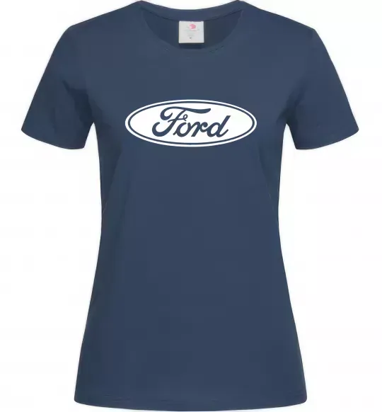 Жіноча футболка Ford logo Темно-синій фото