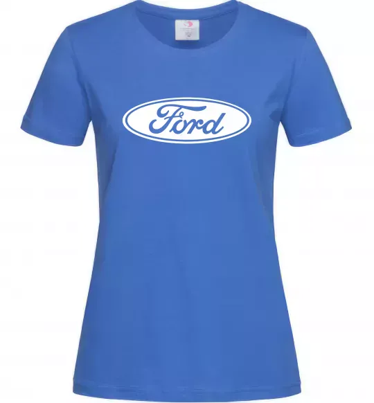 Жіноча футболка Ford logo Яскраво-синій фото