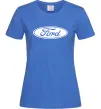 Жіноча футболка Ford logo Яскраво-синій фото
