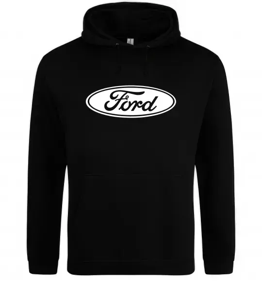 Чоловіча толстовка (худі) Ford logo Чорний фото