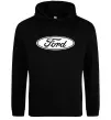 Чоловіча толстовка (худі) Ford logo Чорний фото