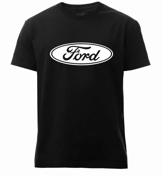 Чоловіча преміум футболка Ford logo Чорний фото